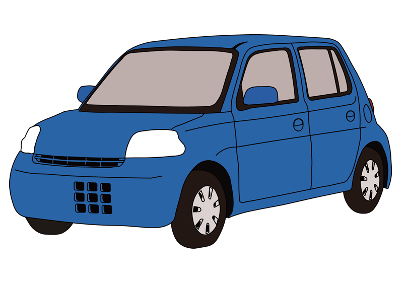 軽自動車 青色 のフリーイラスト素材 商用利用可 Car Value
